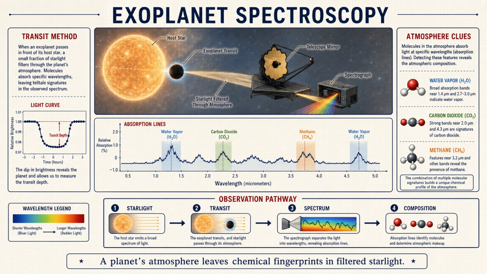 Prompt de texto convertido en un explicador de espectroscopia de tránsito de exoplanetas